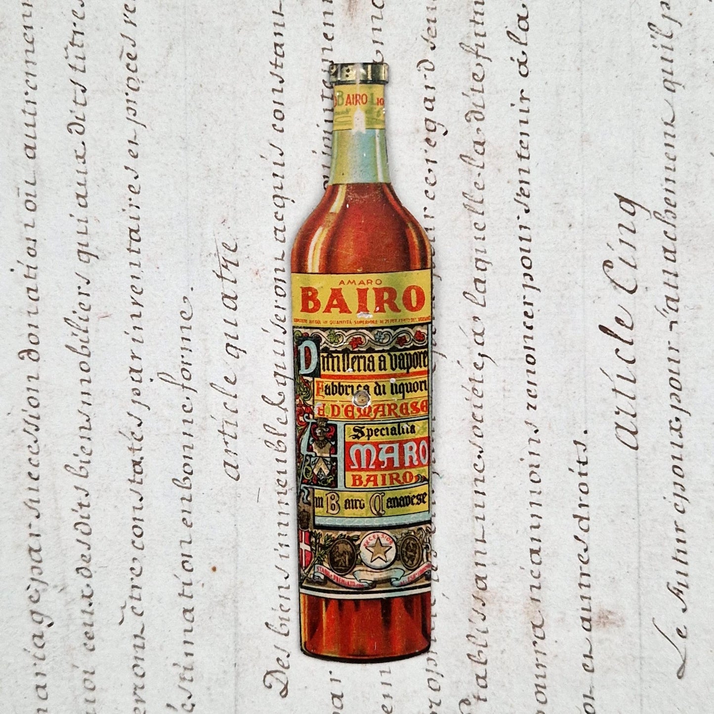 Toupie publicitaire de comptoir « Bairo »