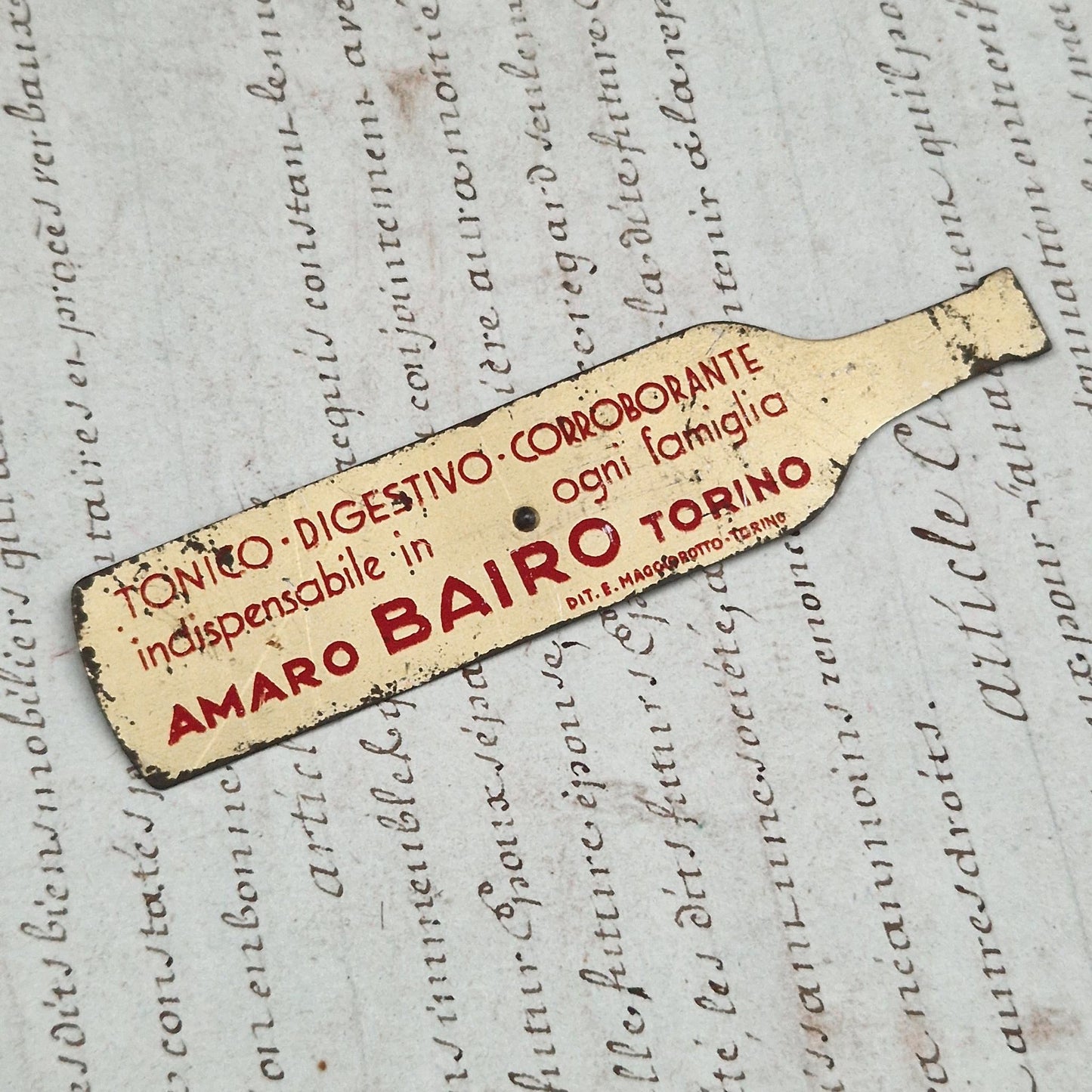 Toupie publicitaire de comptoir « Bairo »