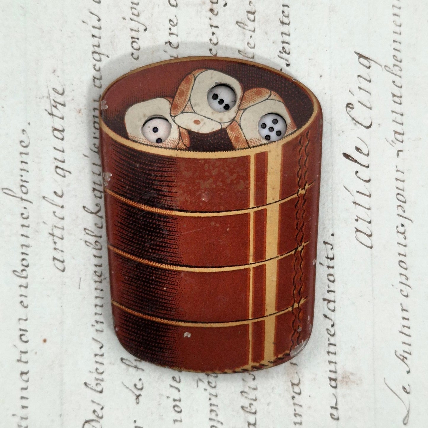 Jeu de 421 de poche en tôle lithographiée