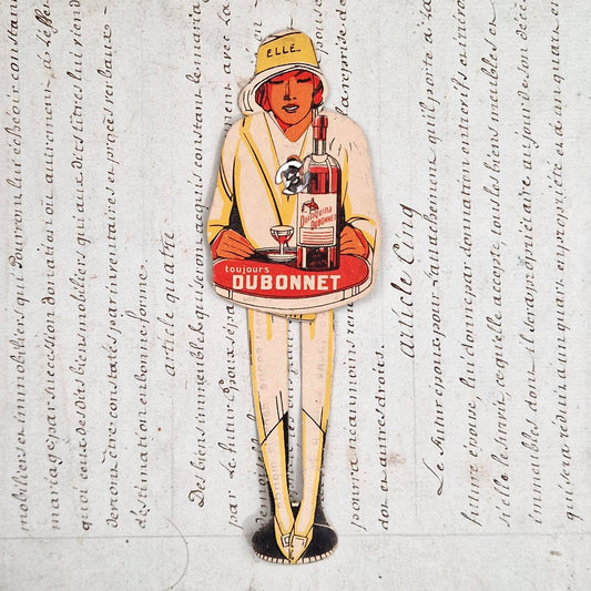 Rare publicité à système ancienne «  Dubonnet - Lui / Elle »