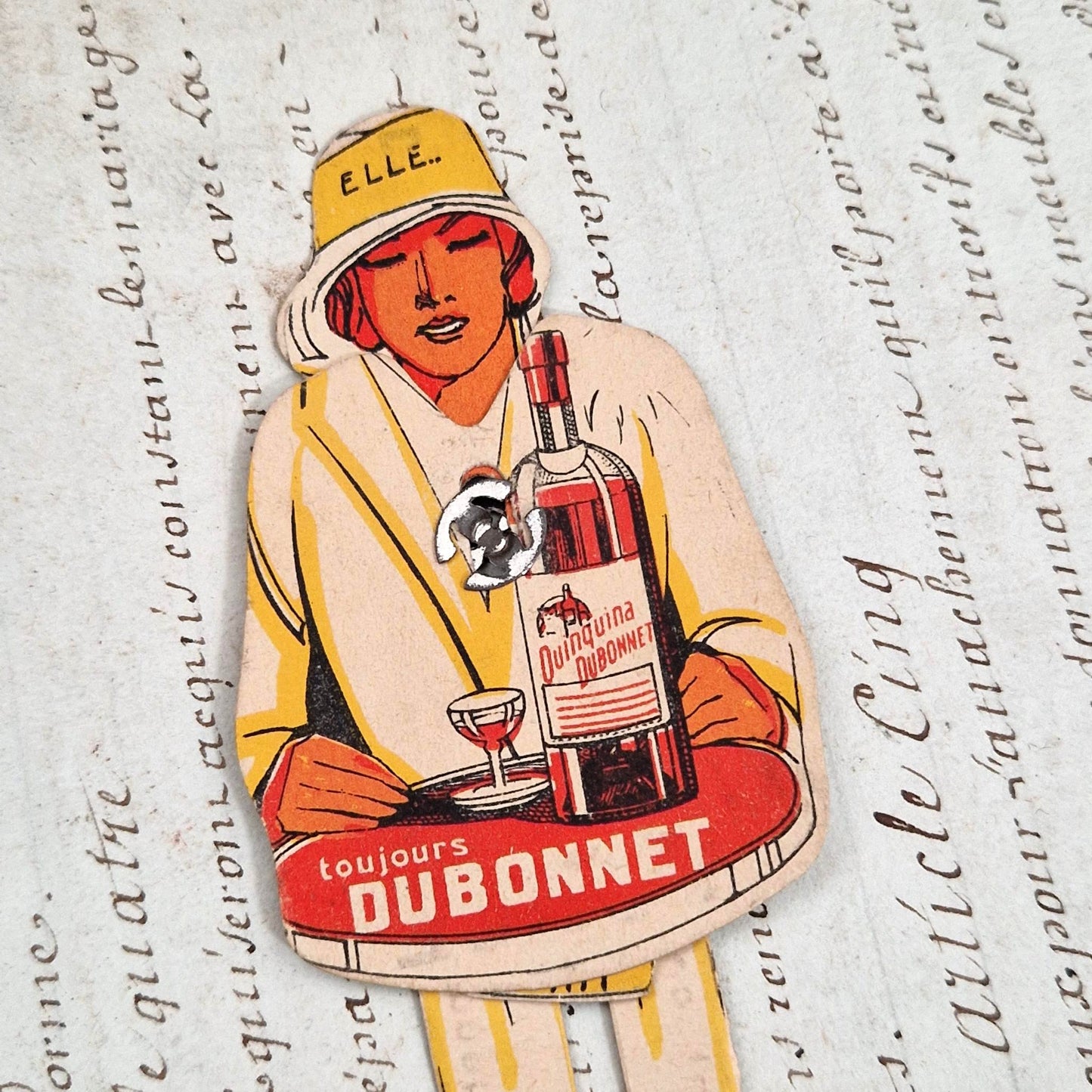 Rare publicité à système ancienne «  Dubonnet - Lui / Elle »