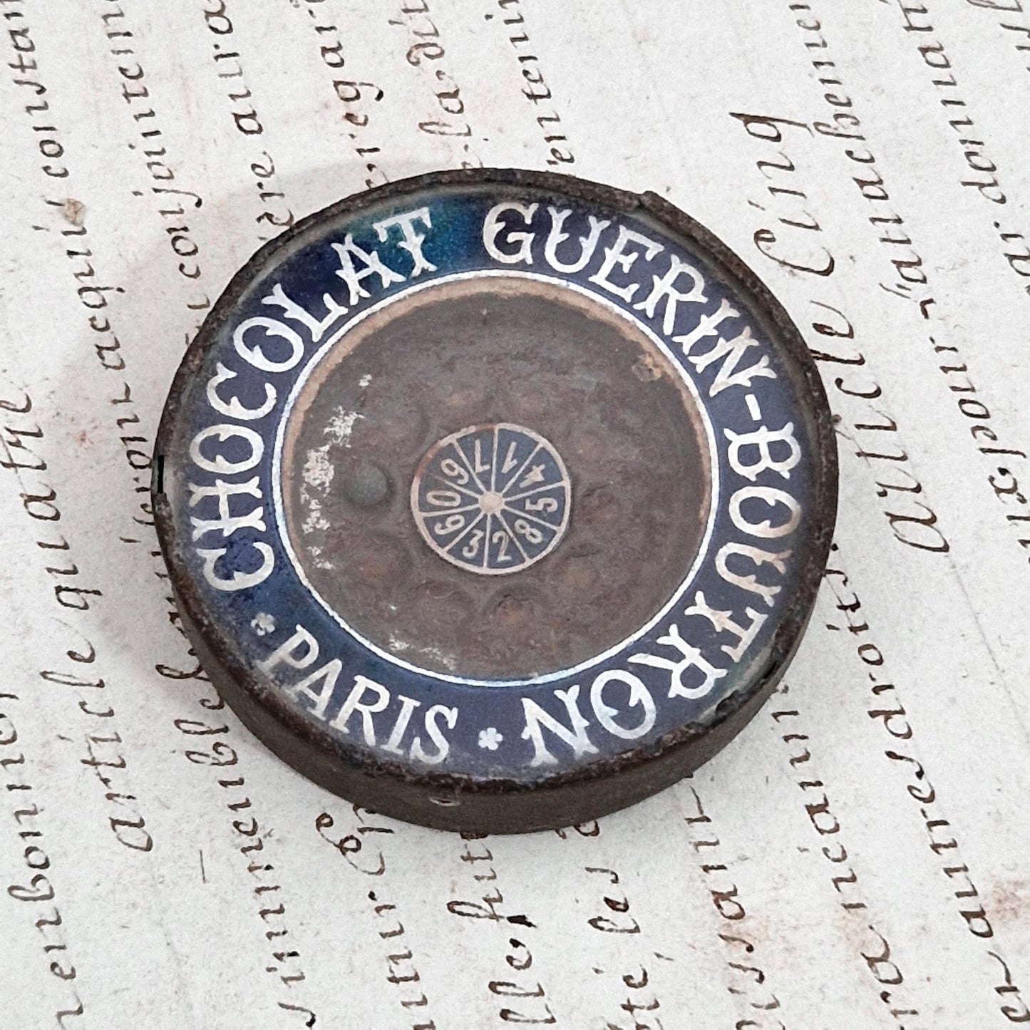 Jeu de roulette publicitaire «  Chocolat Guérin-Boutron »