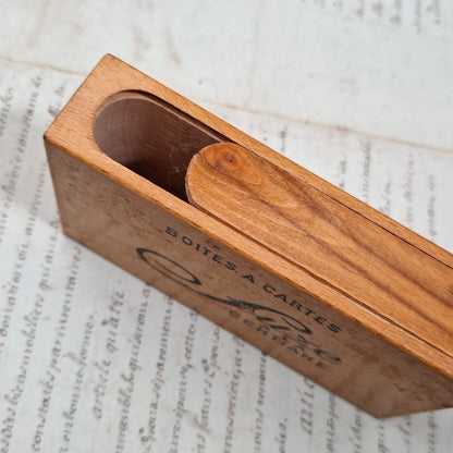 Boîte « SUZE à la Gentiane »,  boîte à cartes en bois