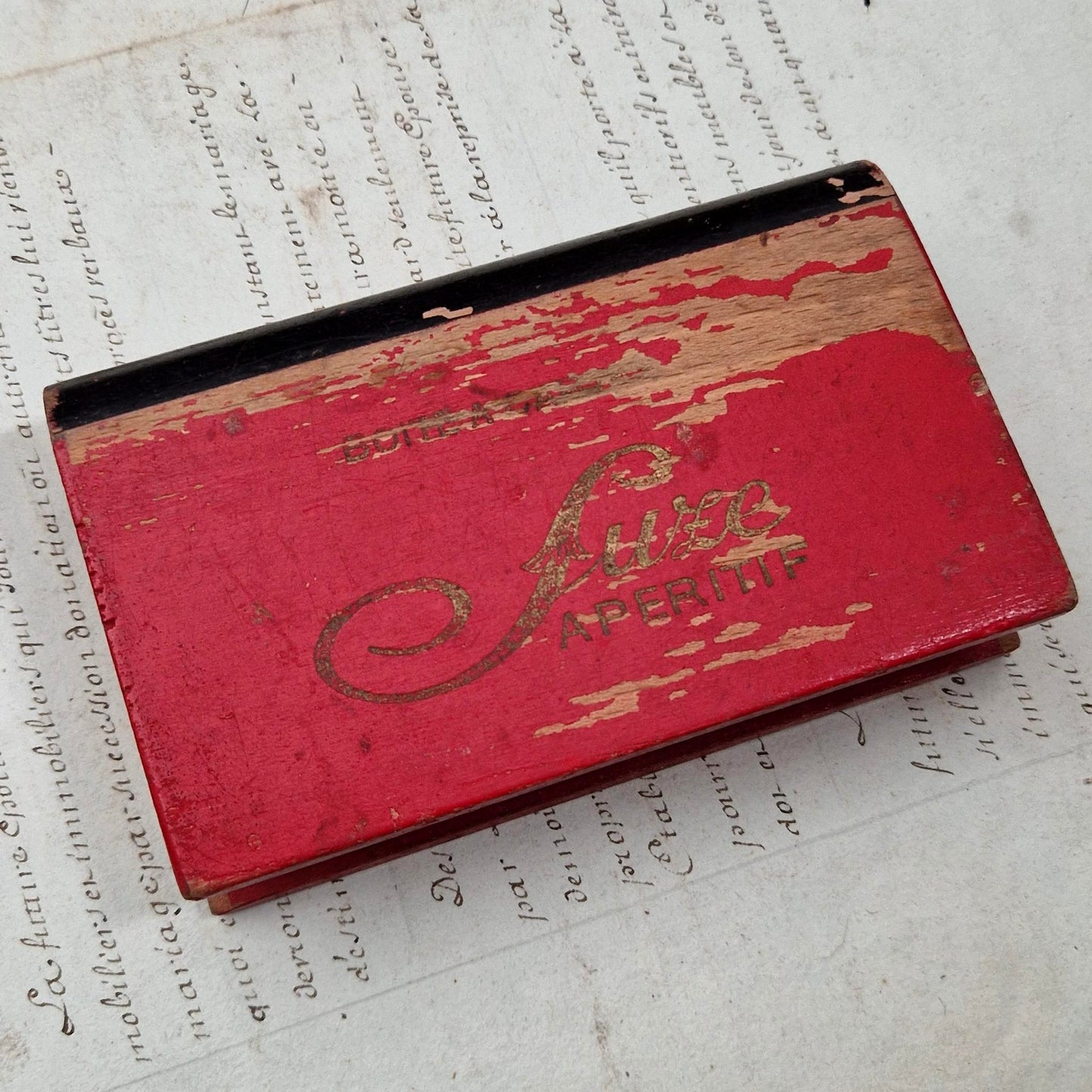 Boîte à cartes publicitaire « SUZE Apéritif »