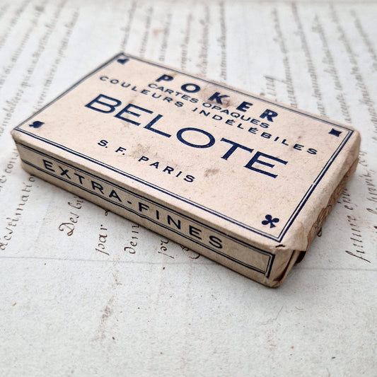 Jeu de cartes ancien scellé « POKER - BELOTE »