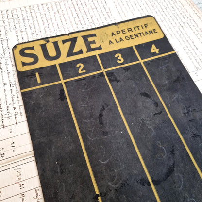 Ardoise publicitaire « SUZE, Apéritif à la Gentiane »