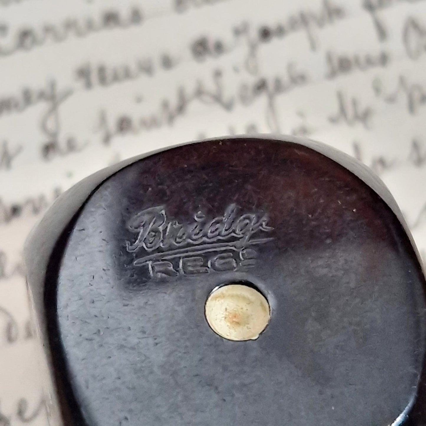 Curieux Dé mécanique tournant en bakélite  - Circa 1930