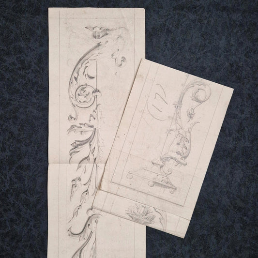 Large preparatory studio drawings "Ornamental motifs"