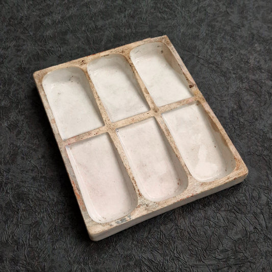 Ceramic painter's palette "Creil & Montereau" - 19th century