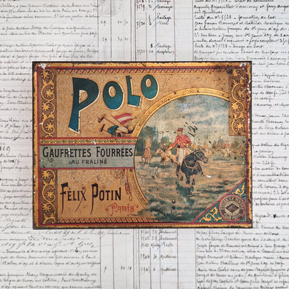 Vintage advertising box "Polo - Félix Potin"