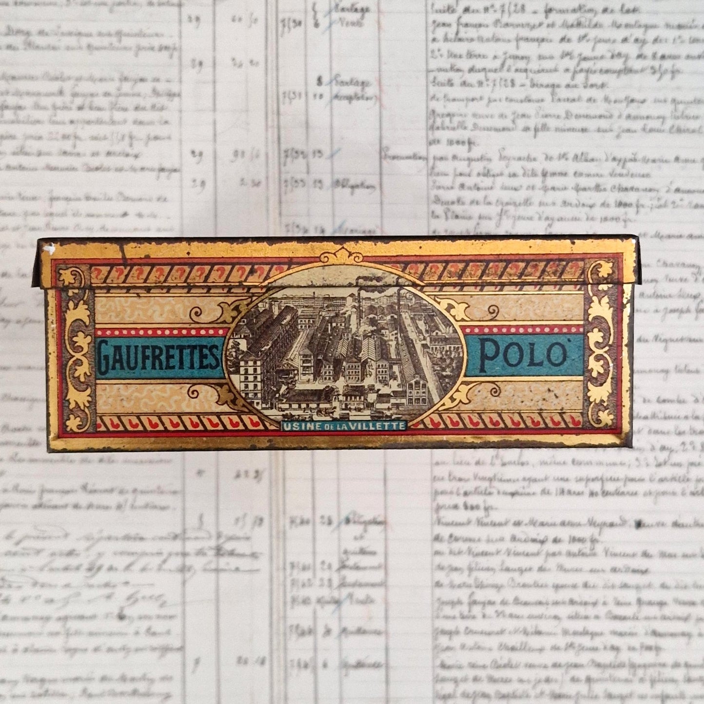 Vintage advertising box "Polo - Félix Potin"
