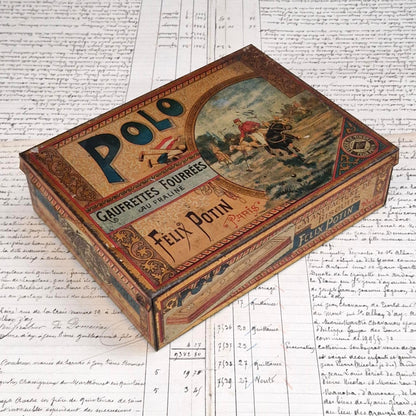 Vintage advertising box "Polo - Félix Potin"