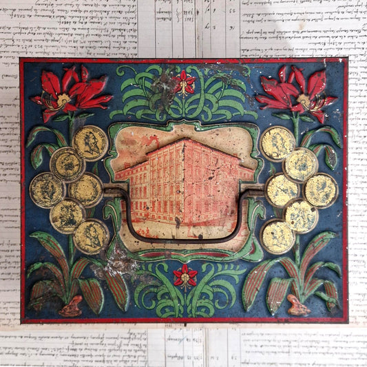 "Chocolat Ruelle & Lecocq" tin box - Art Nouveau