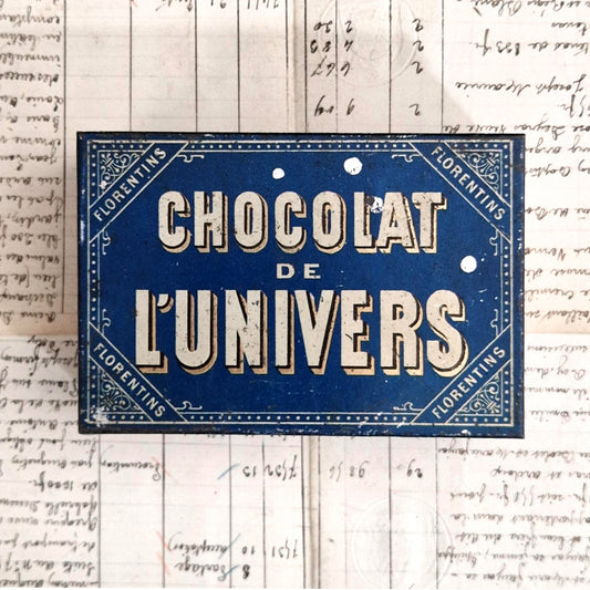 Vintage tin box "Chocolat de l'Univers", Lyon