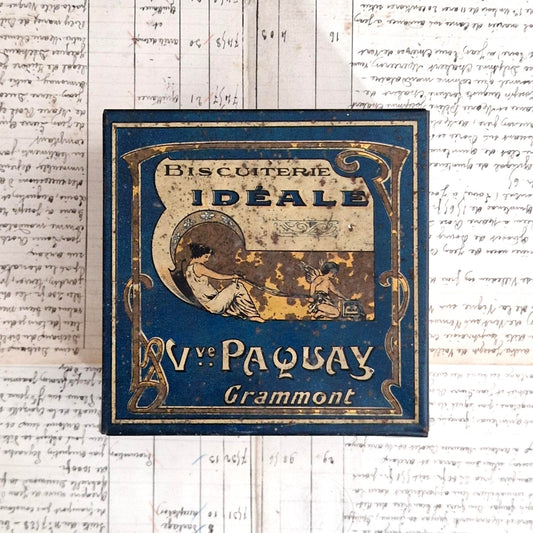 Tin box "Biscuiterie Idéale", Circa 1900