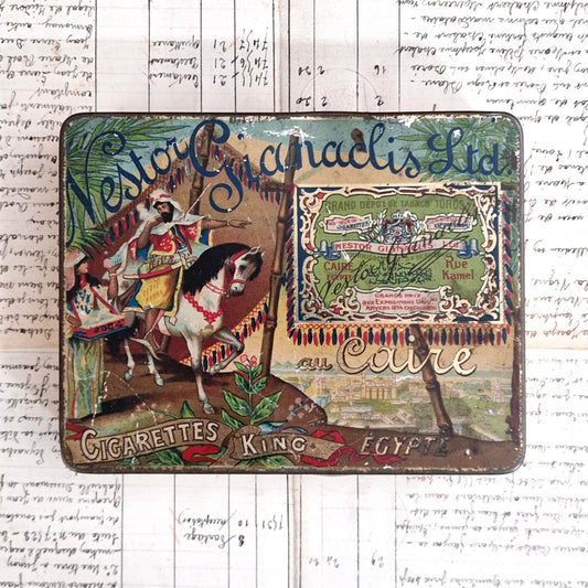 Vintage box "Nestor Gianaclis Ltd - King Cigarettes"