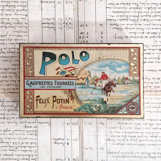 Lithographed tin box "Polo - Félix Potin"