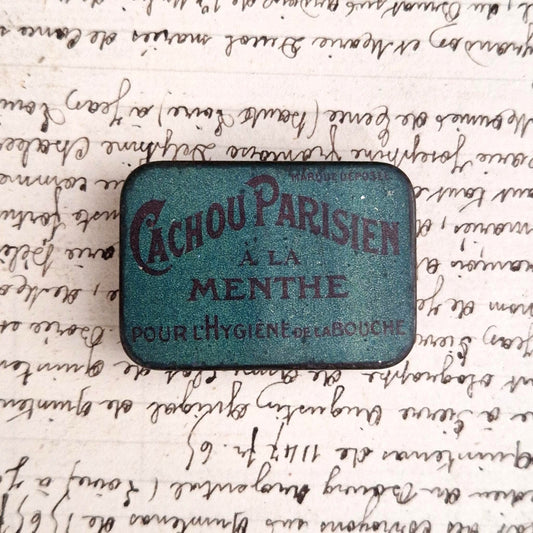 "Cachou Parisien with mint" tin box