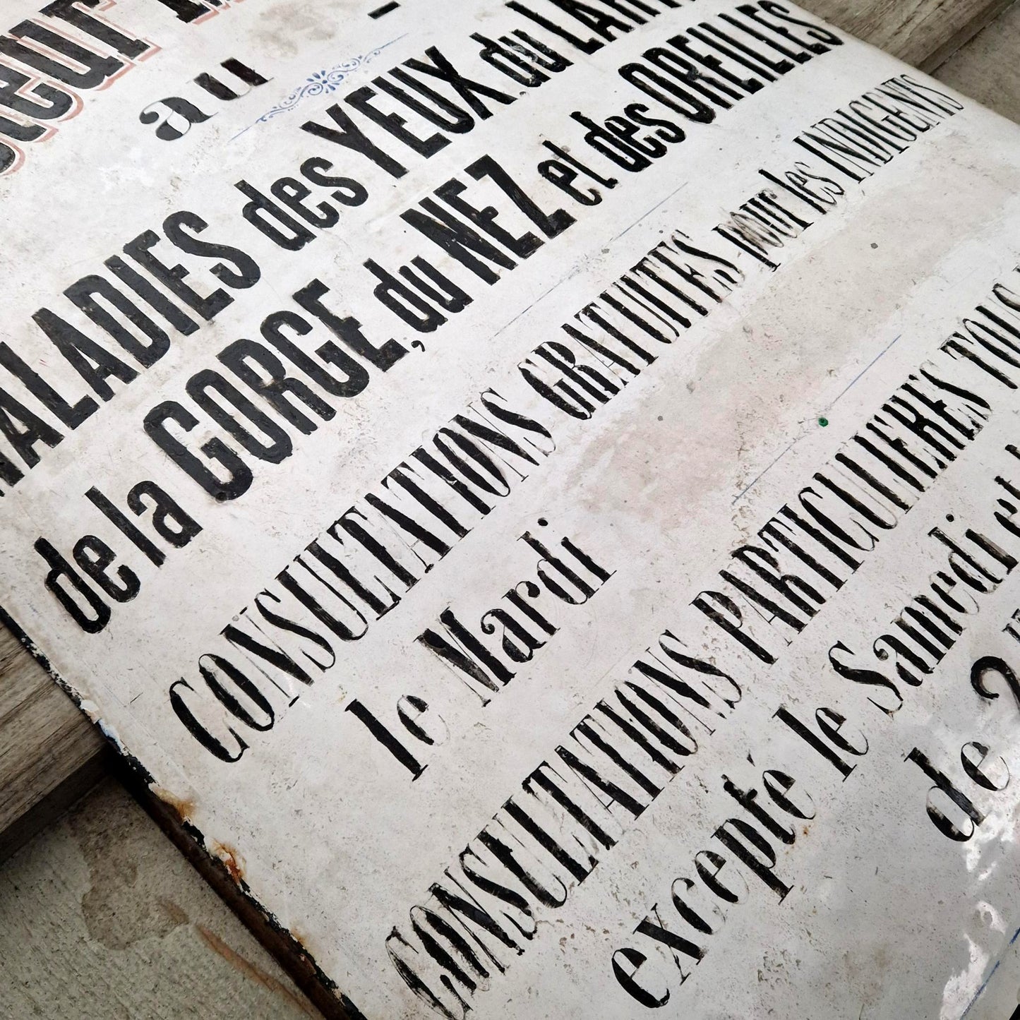Enseigne / Plaque émaillée « Docteur Marloy » - Maladies des yeux...