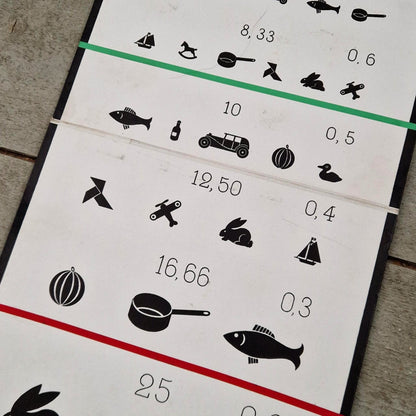 Tableau optométrique ancien à l’usage des enfants