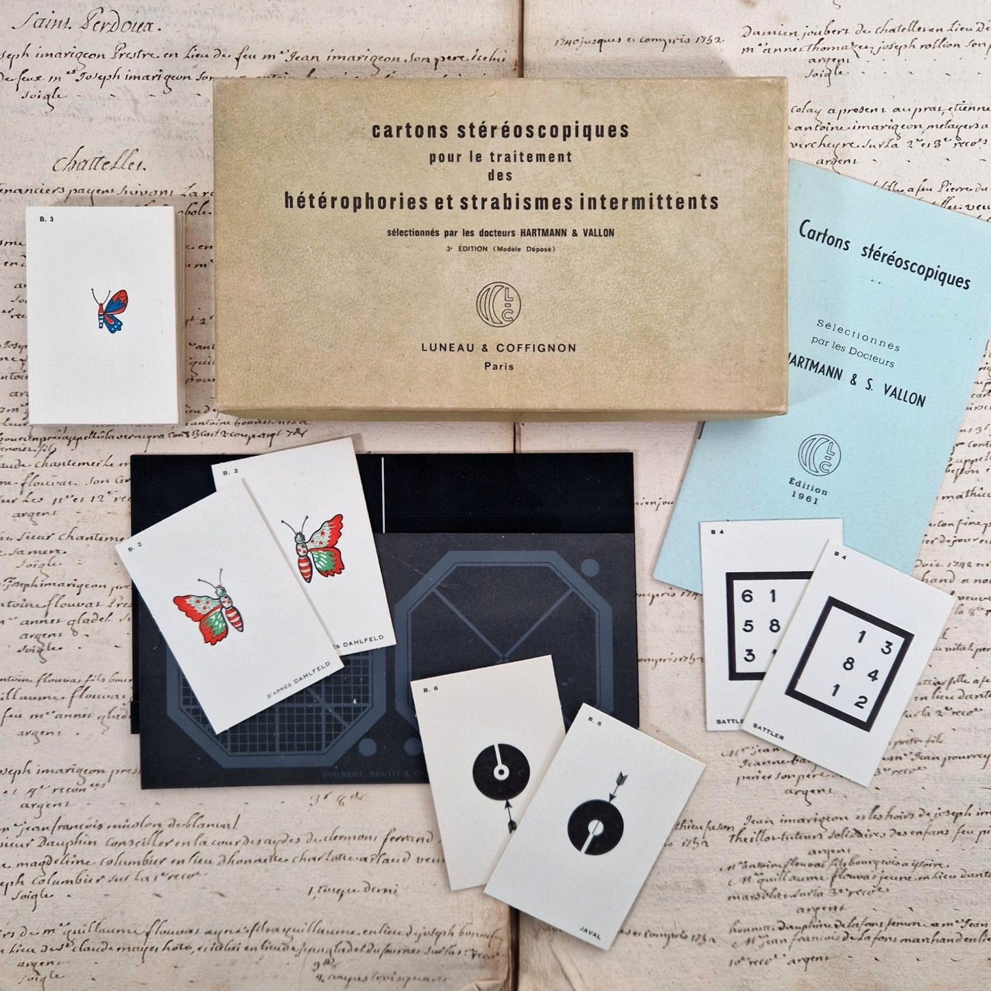 Coffret médical « Cartons stéréoscopiques » - Hartmann & Vallon