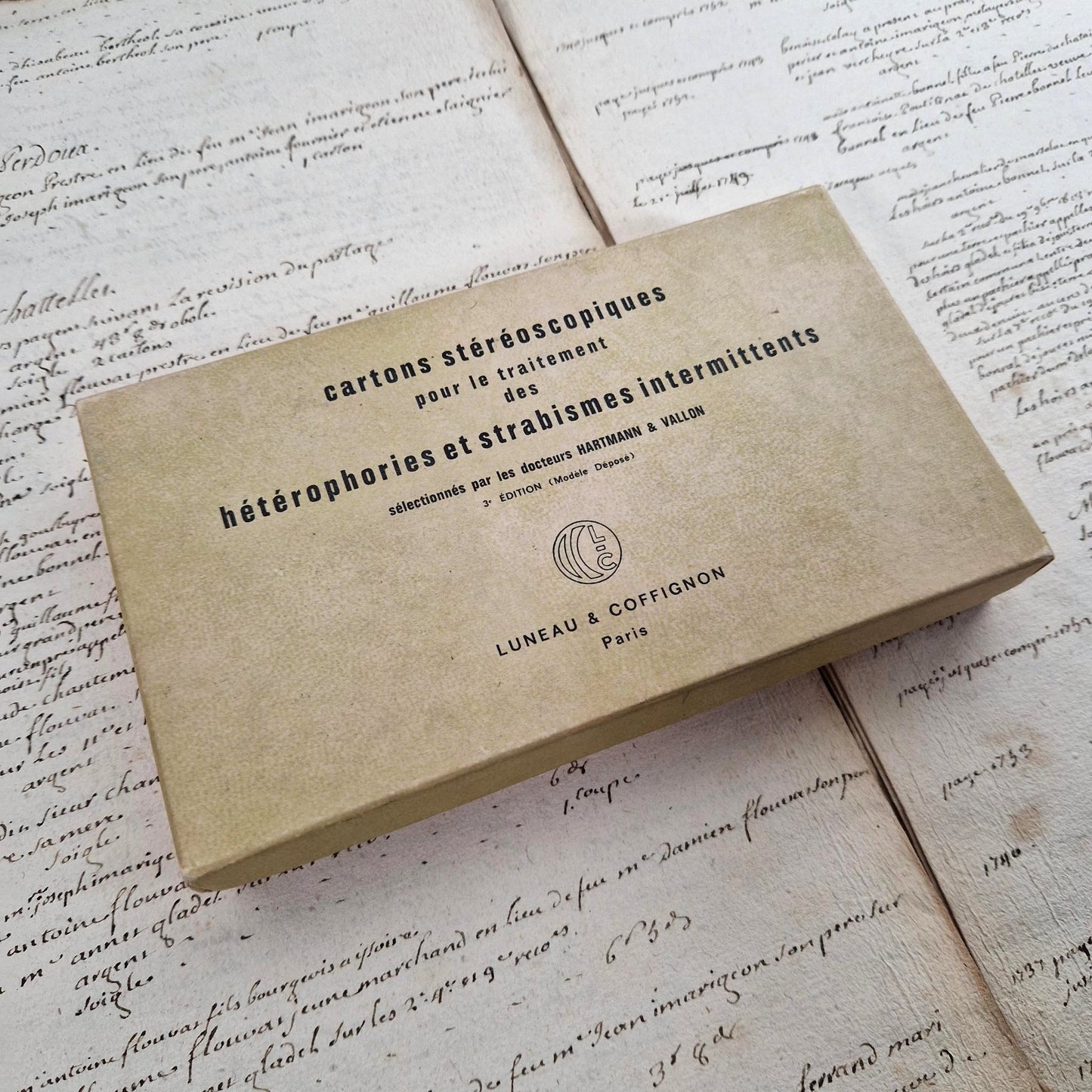 Coffret médical « Cartons stéréoscopiques » - Hartmann & Vallon