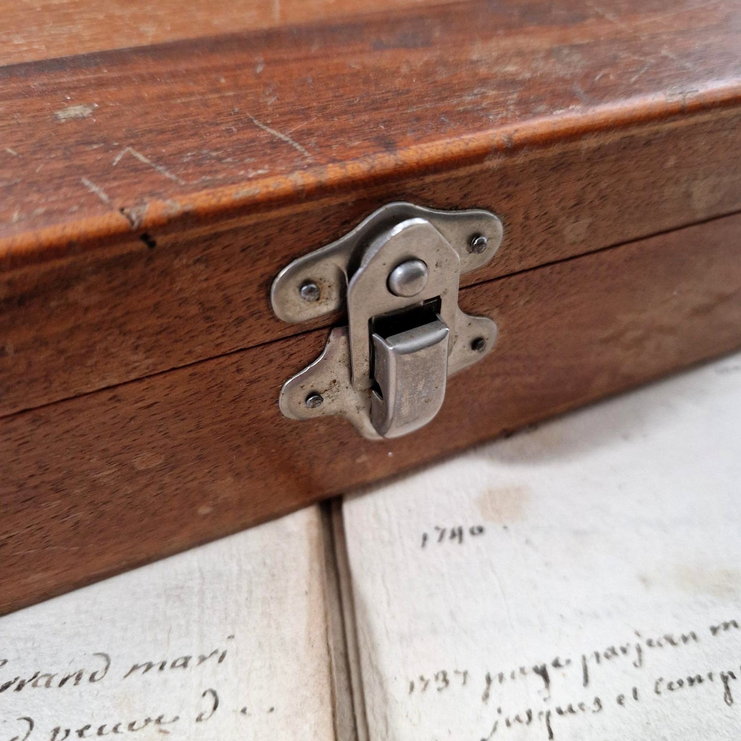 Coffret ancien d’essai optique « Verres d’opticien »