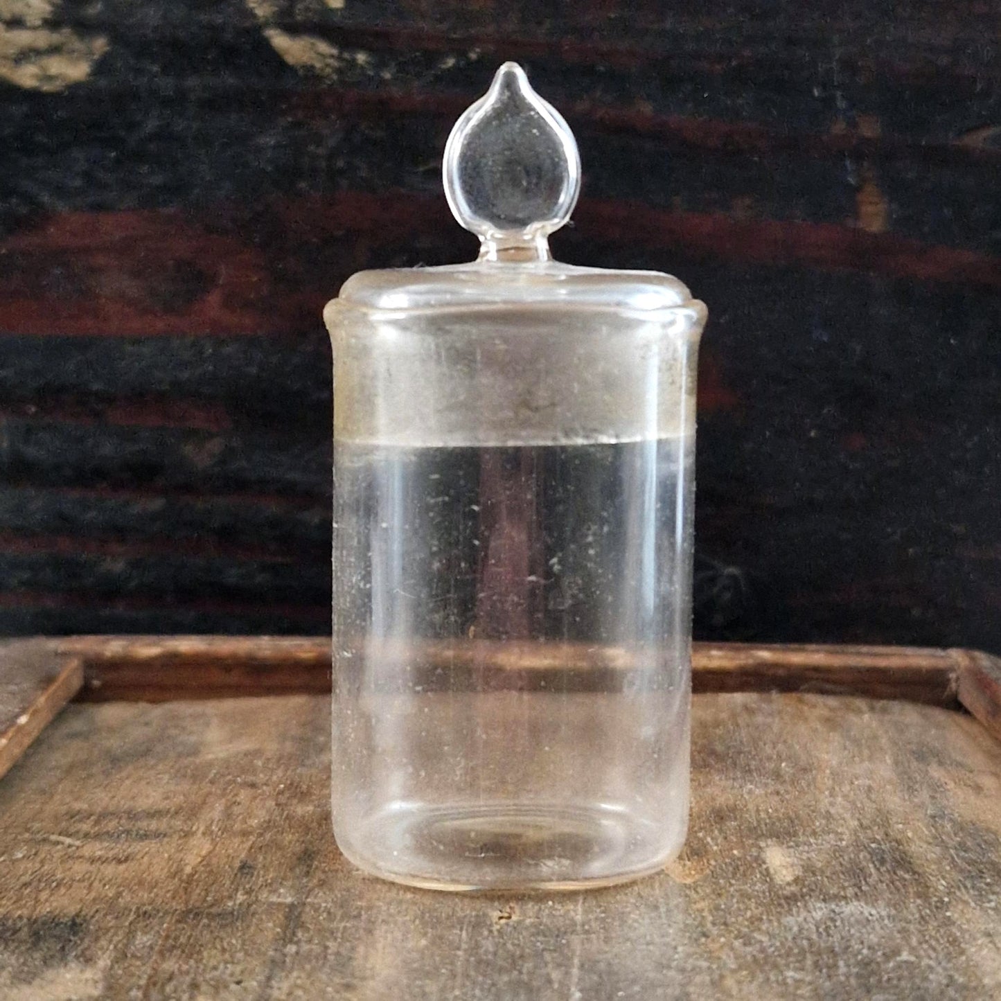 Blown glass pharmaceutical jar - Circa 1900