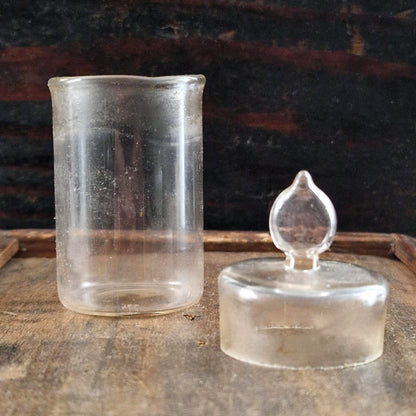 Blown glass pharmaceutical jar - Circa 1900