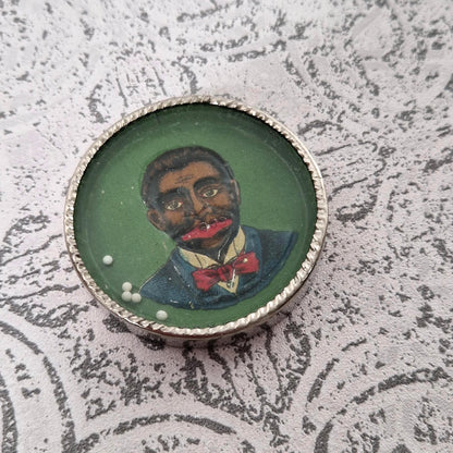 Jeu ancien « Portrait au nœud rouge », vers 1900