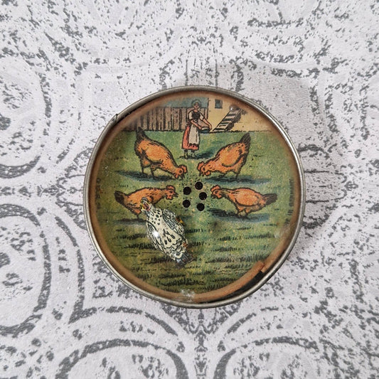 Ancien jeu de patience « Les poules à la ferme »