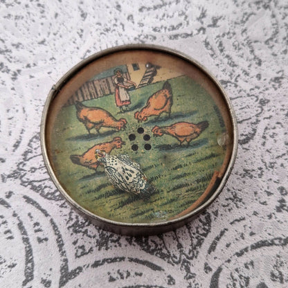 Ancien jeu de patience « Les poules à la ferme »