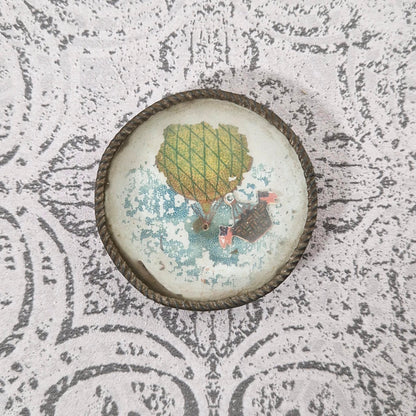 Ancien jeu d'adresse « Le ballon dirigeable », vers 1900
