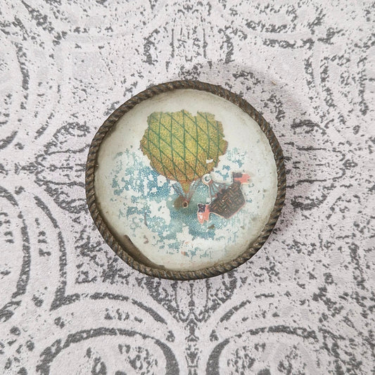 Ancien jeu d'adresse « Le ballon dirigeable », vers 1900