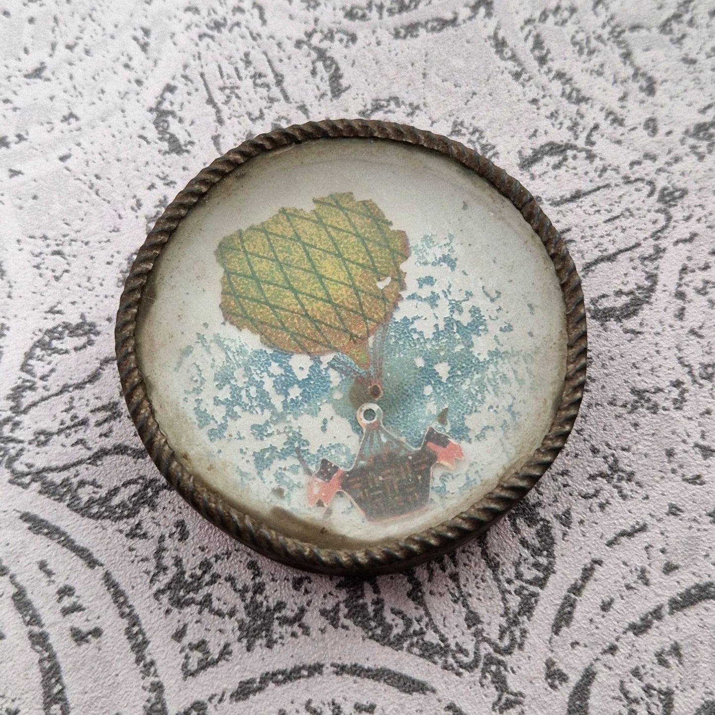 Ancien jeu d'adresse « Le ballon dirigeable », vers 1900