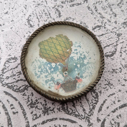 Ancien jeu d'adresse « Le ballon dirigeable », vers 1900