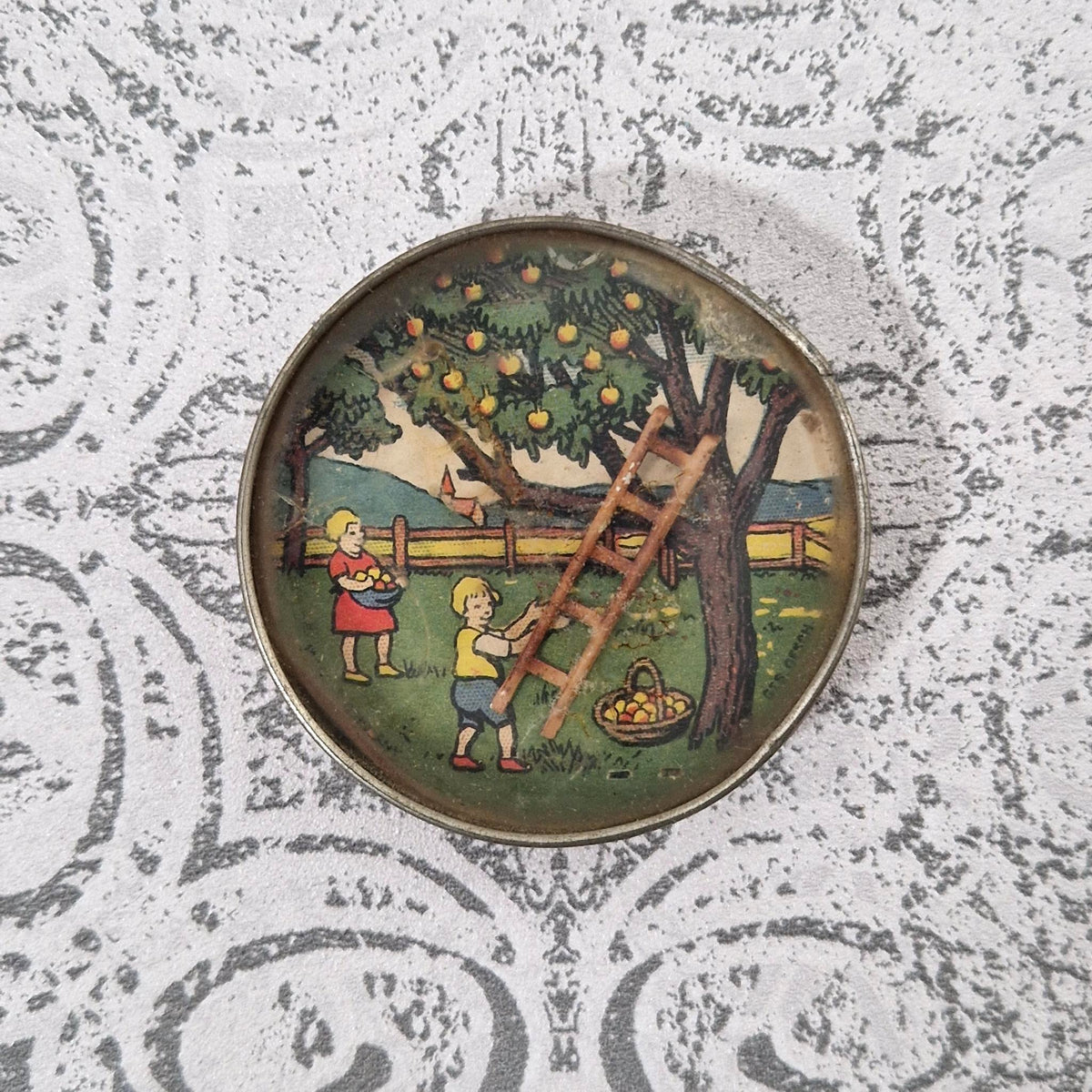 Jeu ancien de patience « La cueillette des pommes »
