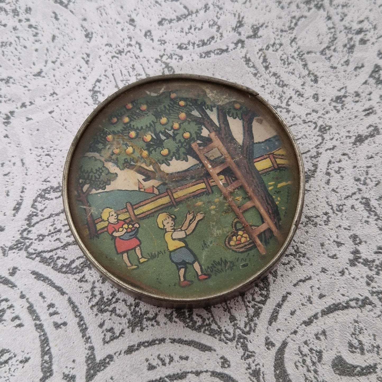 Jeu ancien de patience « La cueillette des pommes »