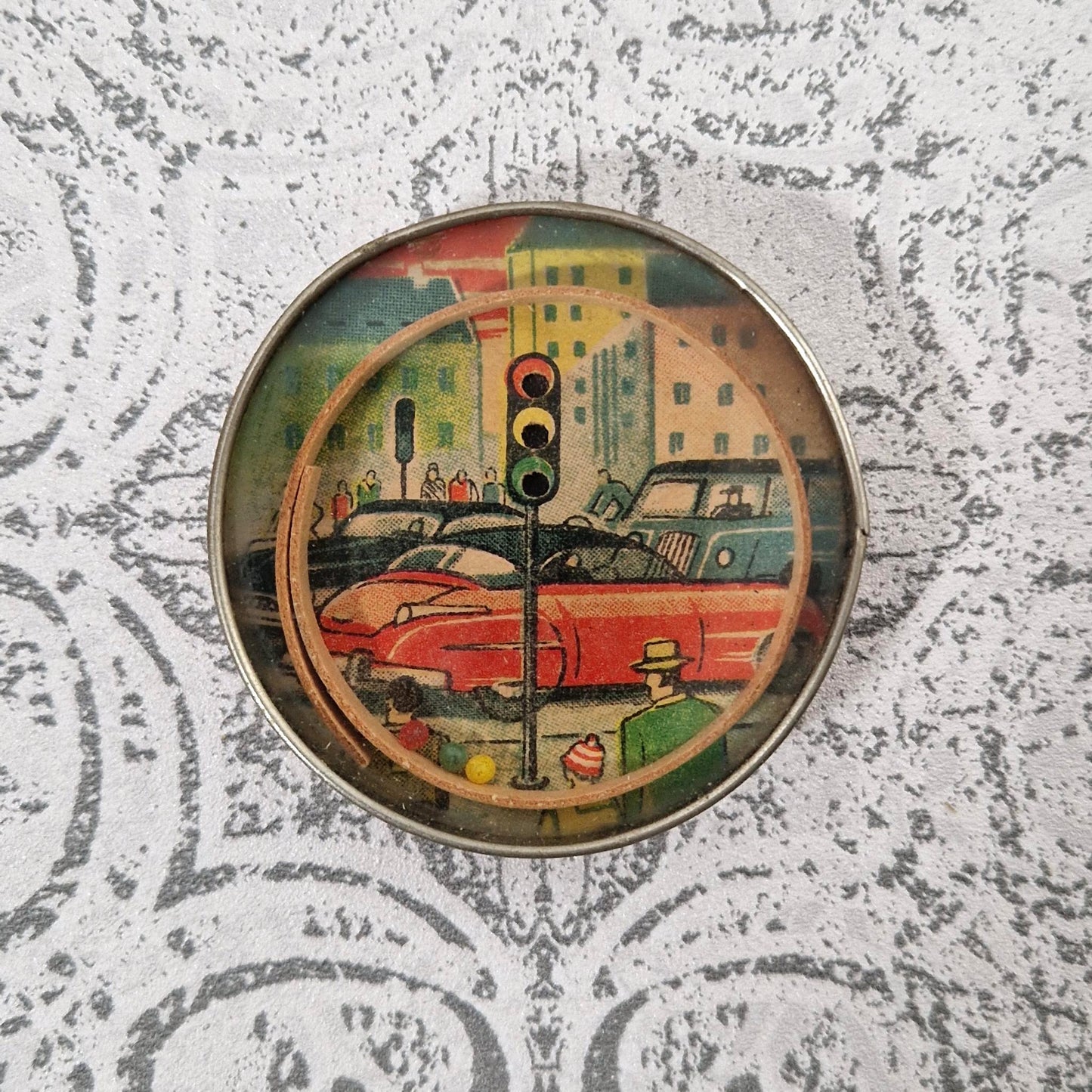 Jeu de patience « Voitures et feu tricolore » - Circa 1930