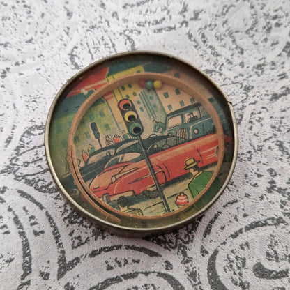 Jeu de patience « Voitures et feu tricolore » - Circa 1930