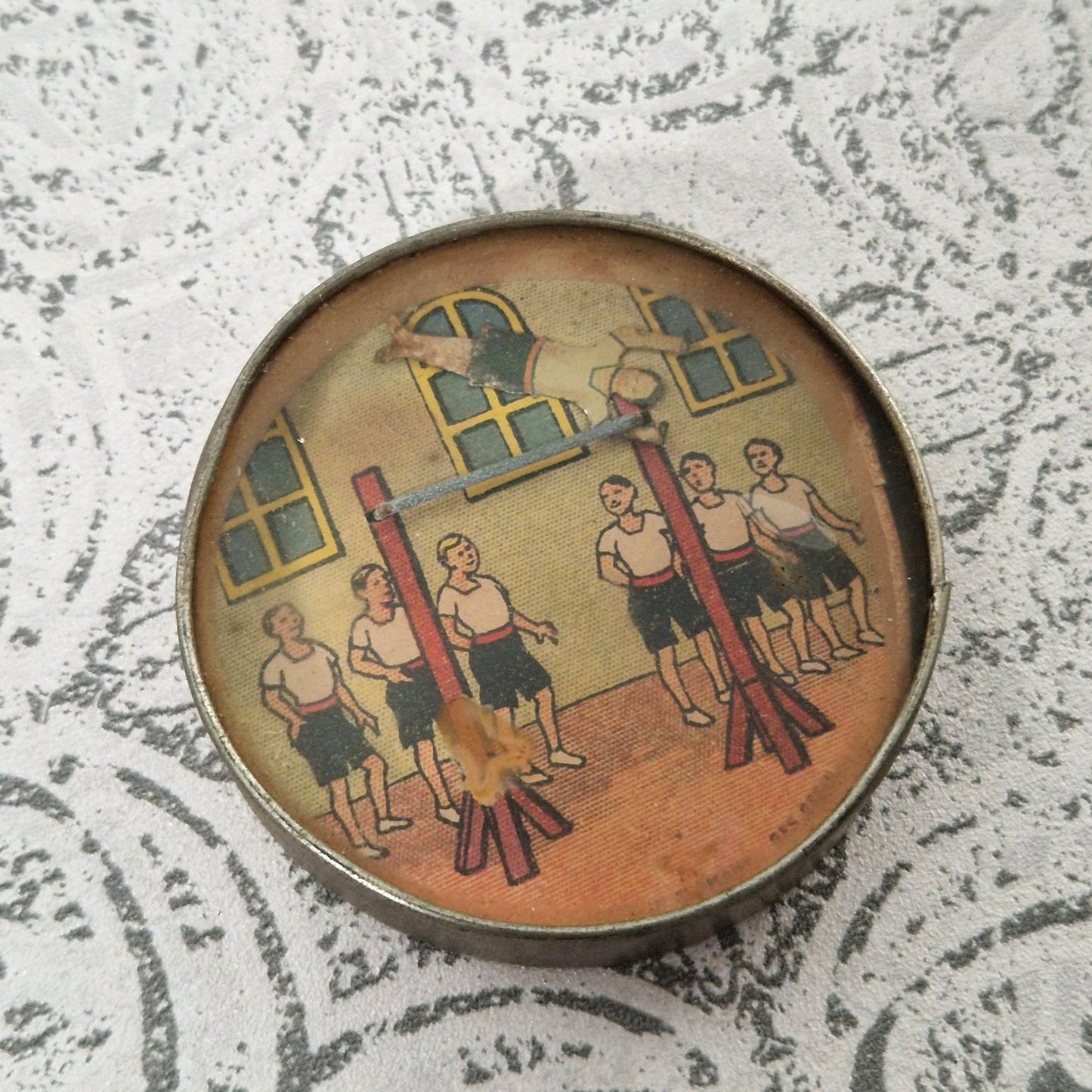 Ancien jeu d'adresse « Gymnaste à la barre fixe »