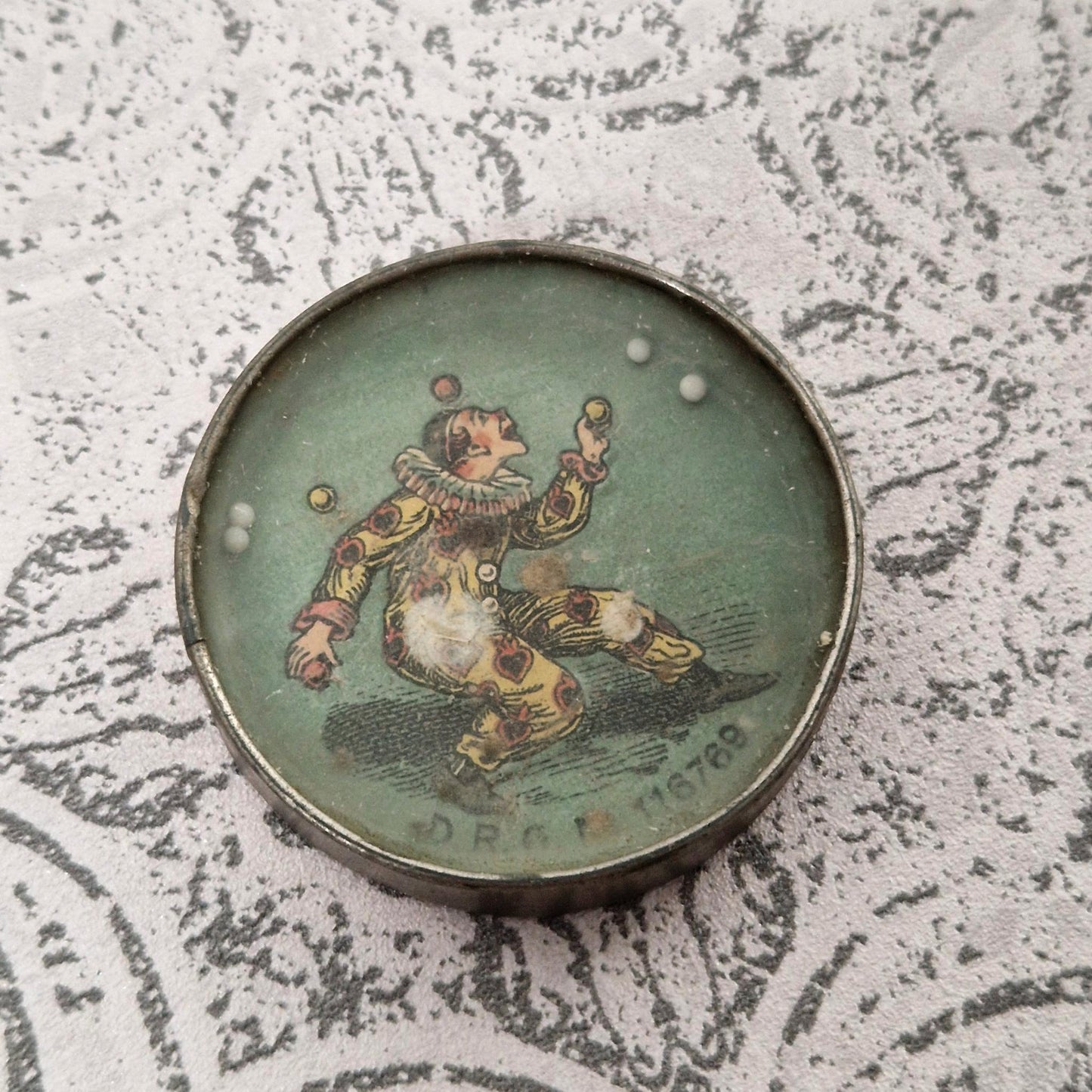 Rare jeu de patience "Clown jongleur" - Algérie Française