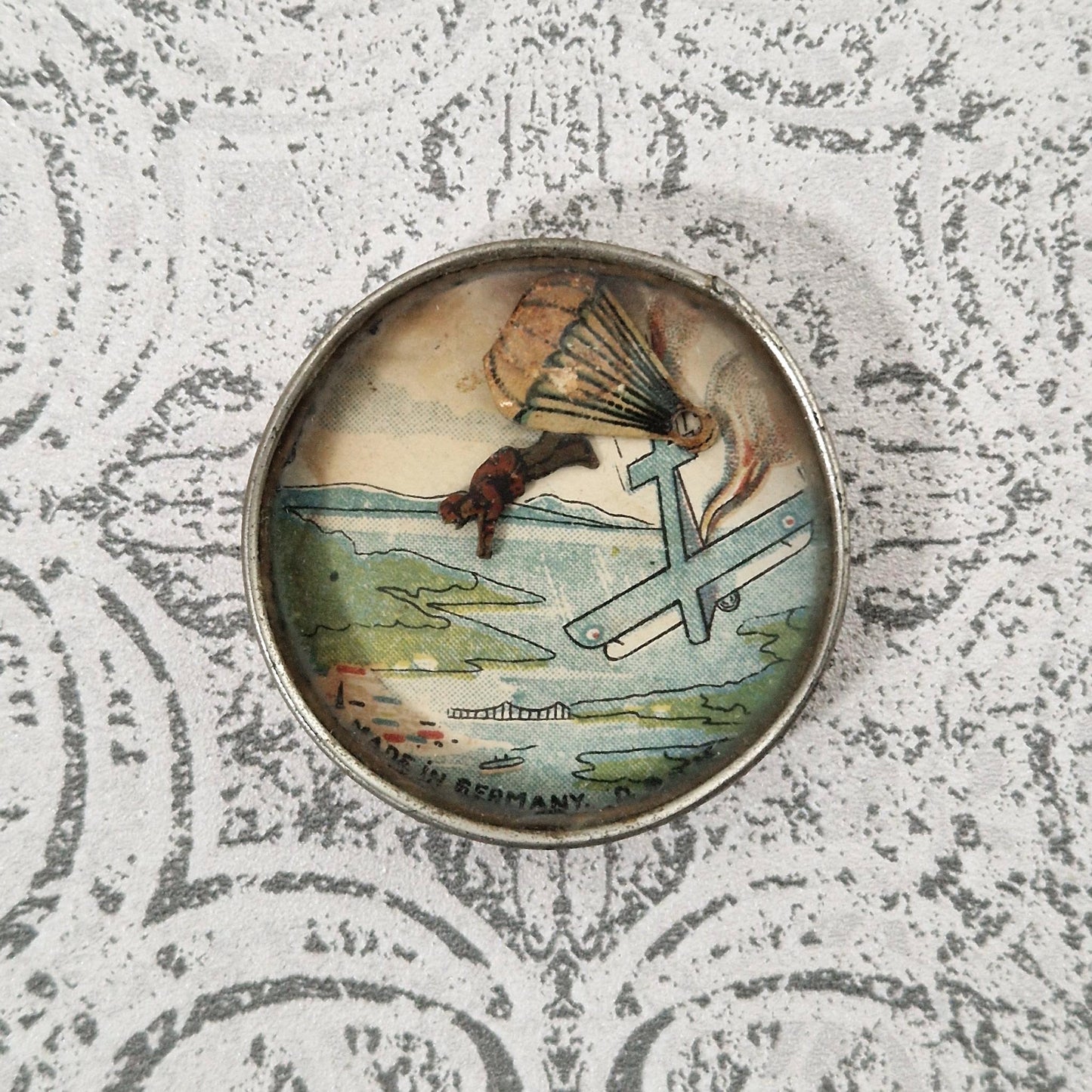 Ancien jeu d'adresse « Parachutiste », Début XXe