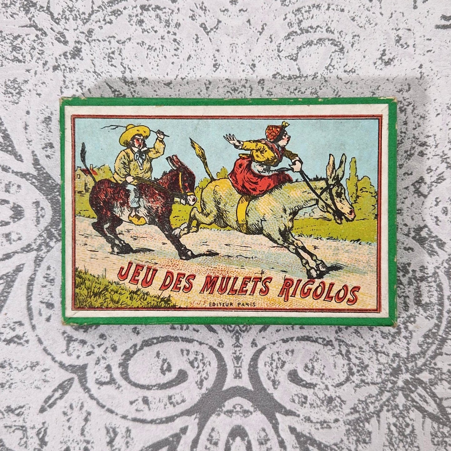 « Jeu des Mulets Rigolos » - J.F.J Éditeur Paris, Vers 1900
