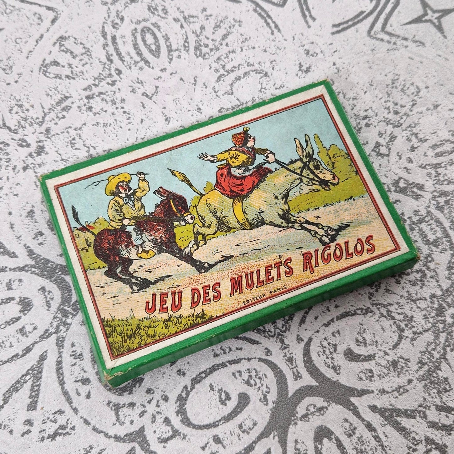 « Jeu des Mulets Rigolos » - J.F.J Éditeur Paris, Vers 1900