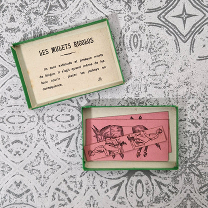 « Jeu des Mulets Rigolos » - J.F.J Éditeur Paris, Vers 1900