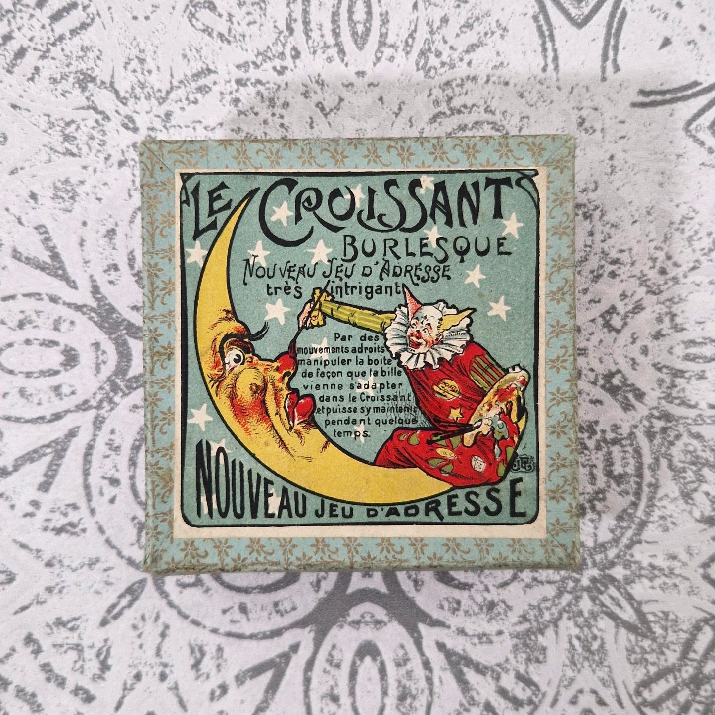 Antique game "The Burlesque Crescent" - JFJ, Circa 1900