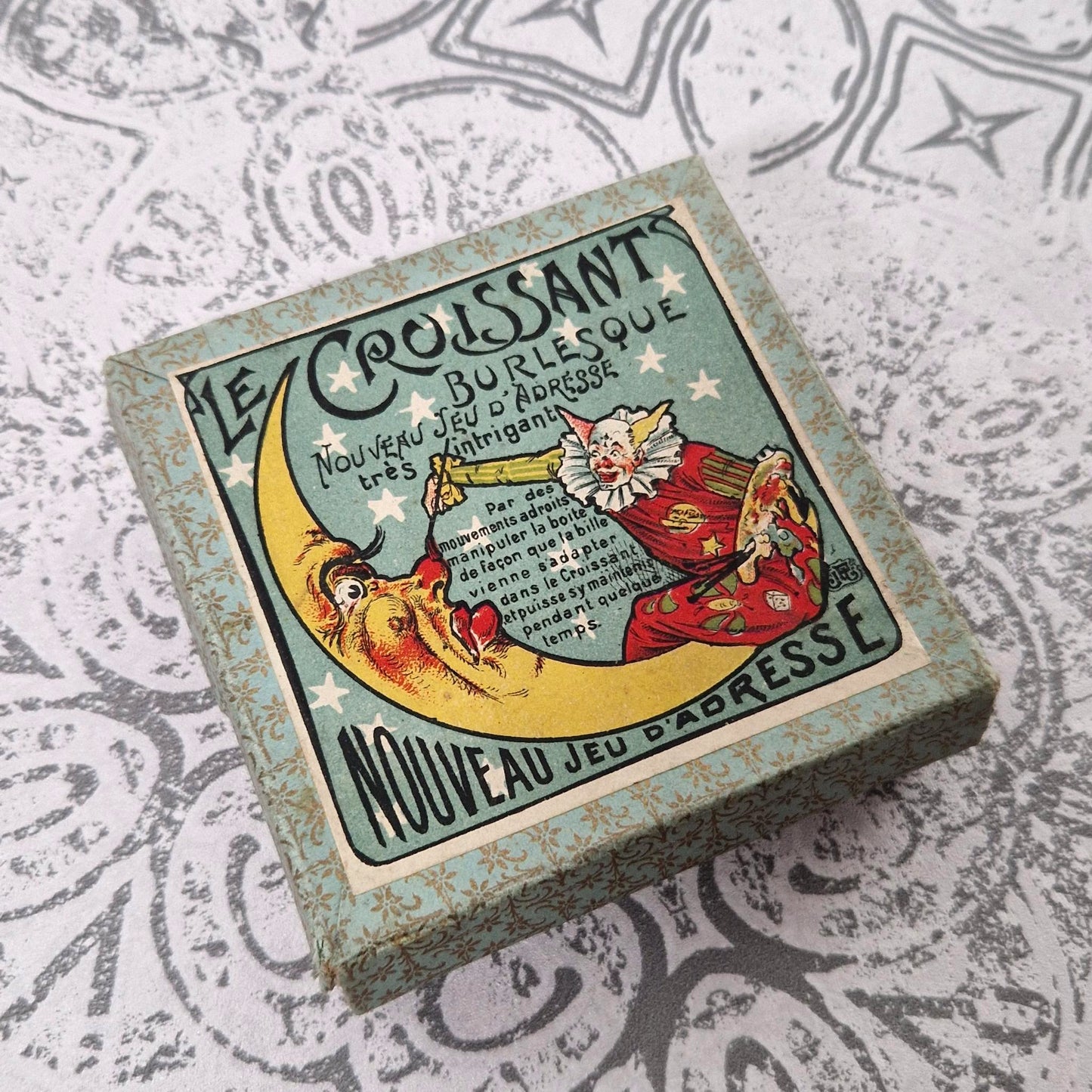 Antique game "The Burlesque Crescent" - JFJ, Circa 1900