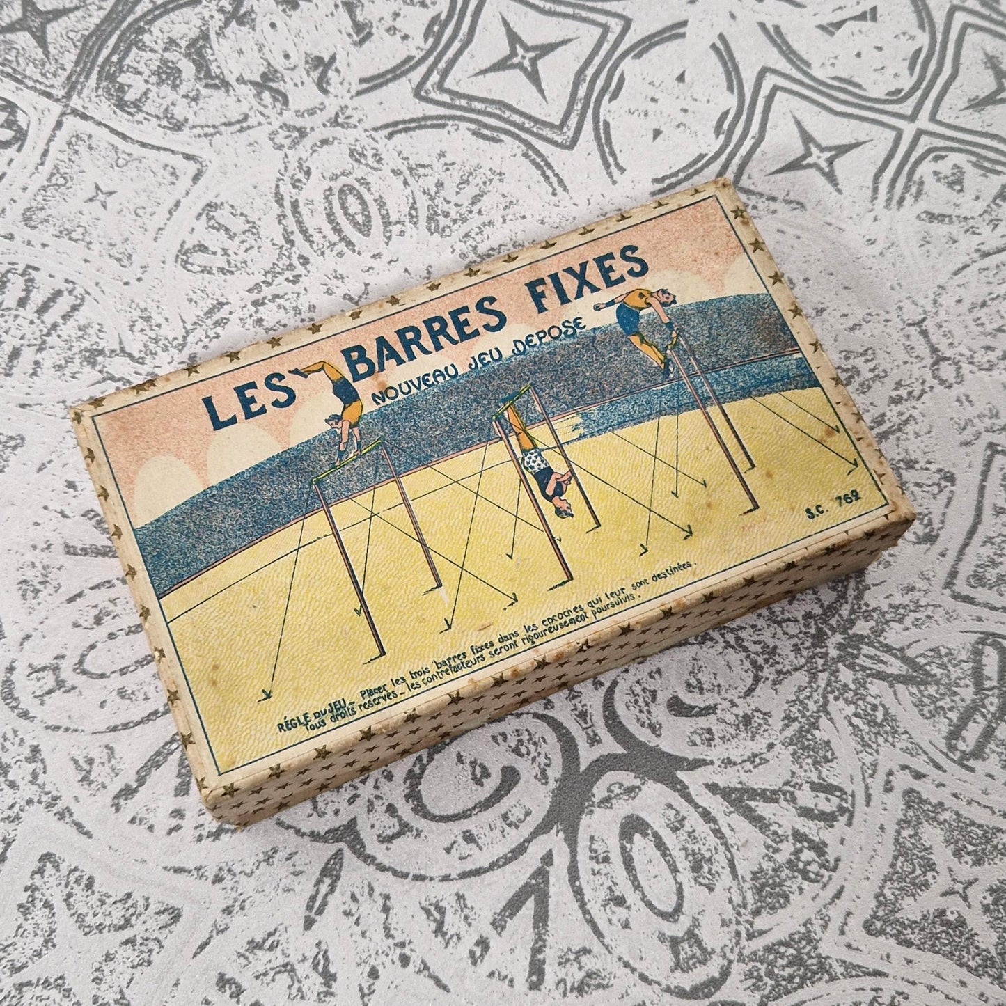 Ancien Jeu d'adresse « Les Barres Fixes » - Vers 1900