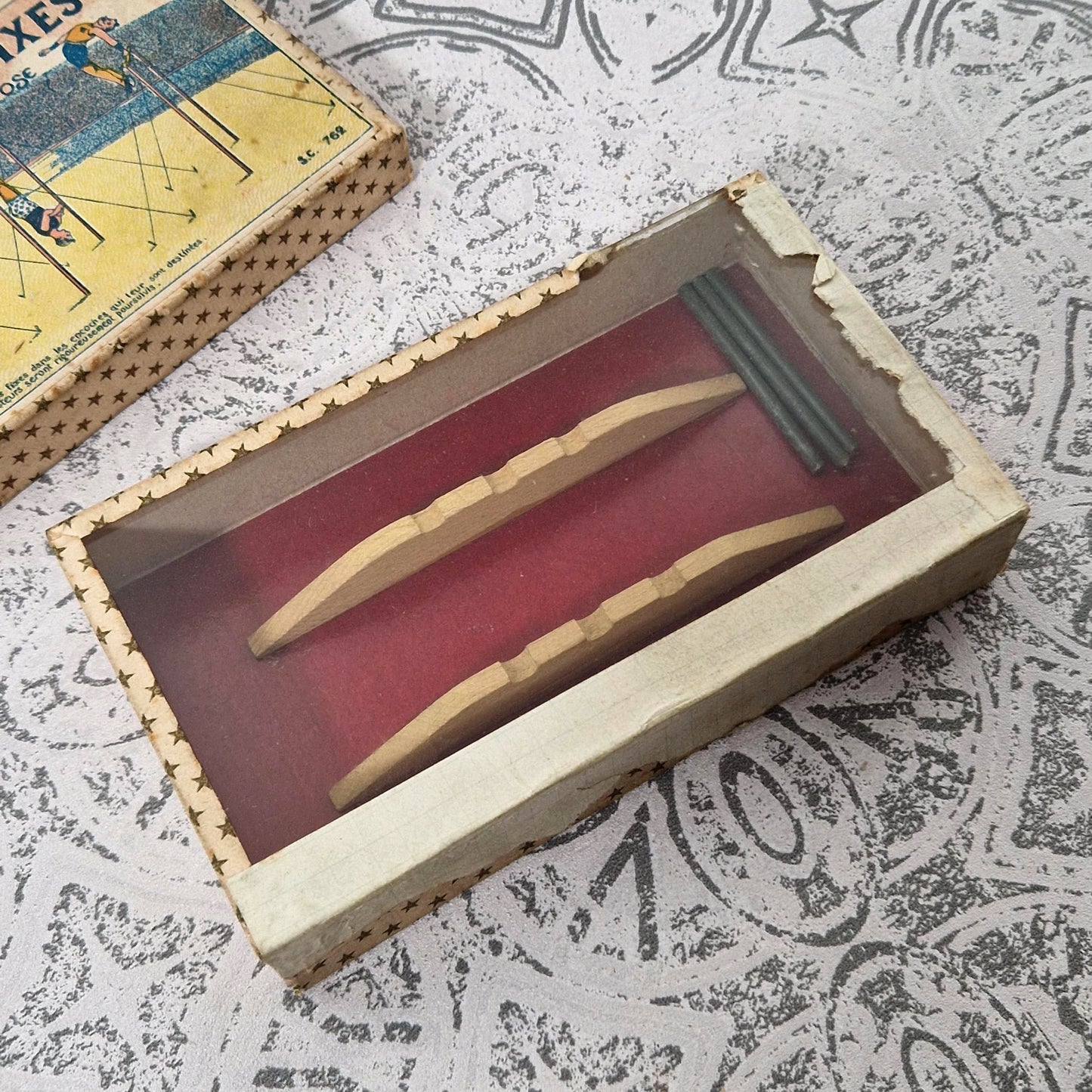 Ancien Jeu d'adresse « Les Barres Fixes » - Vers 1900